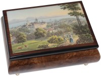 Inlaid Stichkarte Lausanne, Anno 1850